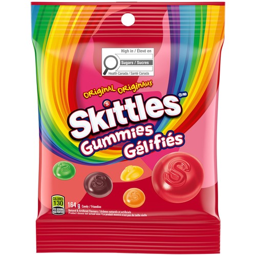 Skittles Original Gummy Candy Bag 164 g