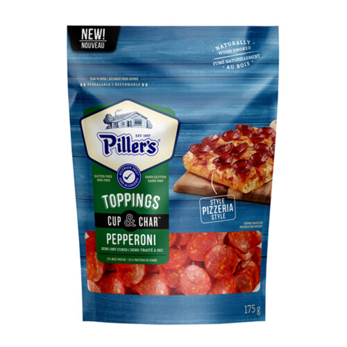 Pillers Toppings Cup & Char Pepperoni 175 g