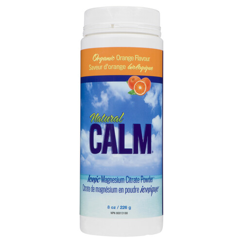 Natural Calm Ionic Magnesium Citrate Powder Orange 226 g