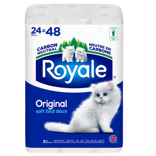 Royale Original Toilet Paper 2-Ply 24 Rolls x 242 Sheets