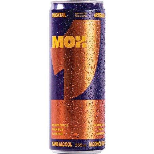 Mox Alcohol-Free Mocktail Spiced Rum Mango Lavender 355 ml (can)