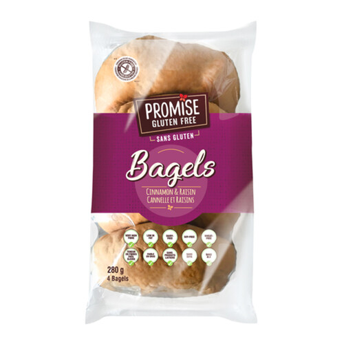 Promise Gluten-Free Bagel Cinnamon Raisin 280 g (frozen)