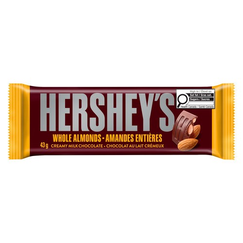 Hershey's Chocolate Bar Whole Almond 43 g