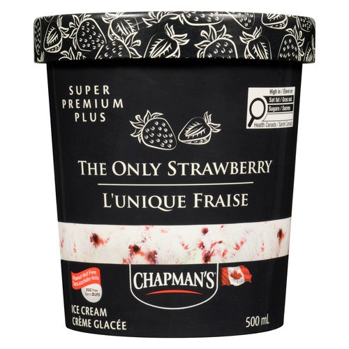 Chapman's Super Premium Plus Ice Cream The Only Strawberry 500 ml
