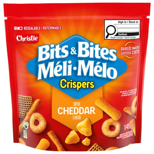 Crispers Bits Bites Cheese Snacks 145 g
