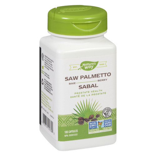 Nature's Way Saw Palmetto Capsules Berries 100 Count