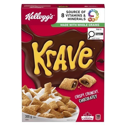 Kellogg's Krave Cereal Chocolate 300 g