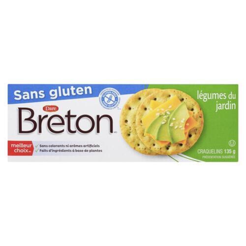 Dare Breton Gluten-Free Crackers Garden Vegetable 135 g