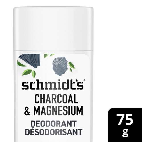 Schmidt's Natural Origin Deodorant Charcoal & Magnesium For Women Men 75 g