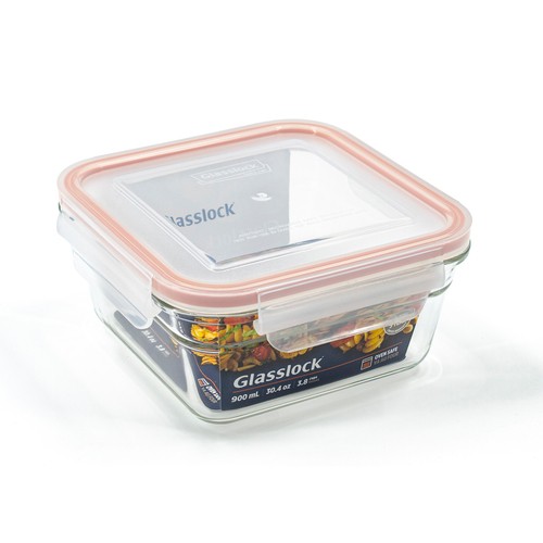 Glasslock Container Square 900 ml