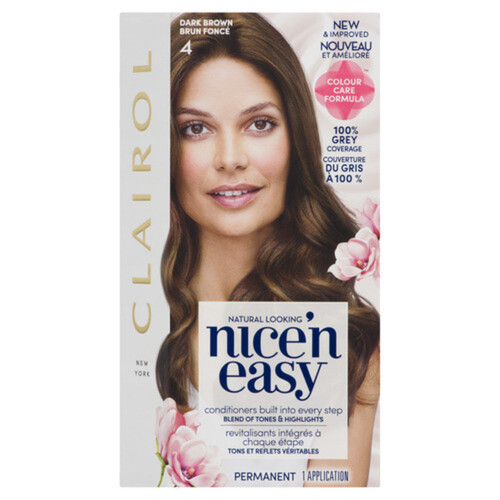 Clairol Nice n Easy Hair Dye 4 Dark Brown 1EA