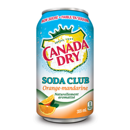 Canada Dry Club Soda Orange-Mandarin 355 ml