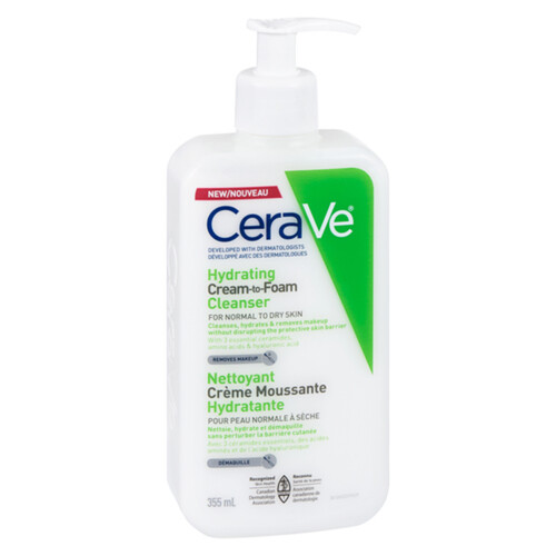 CeraVe Hydrating Cleanser Cream To Foam 354 ml