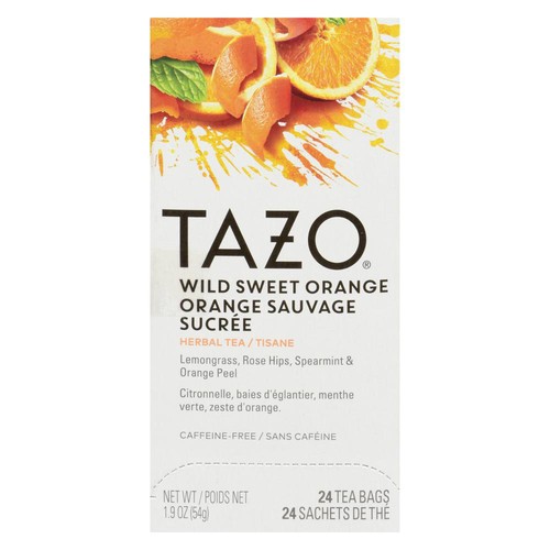 Tazo Herbal Tea Wild Sweet Orange 24 Tea Bags