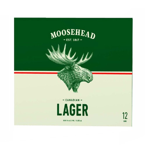 Moosehead Beer Lager 5% Alcohol 12 x 355 ml (cans)
