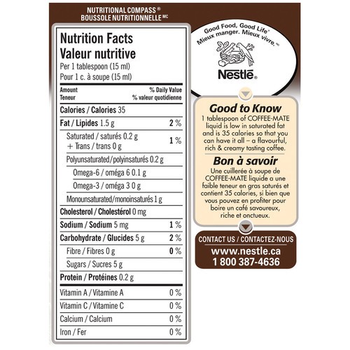 Coffee Mate Liquid Coffee Whitener Café Mocha 473 ml