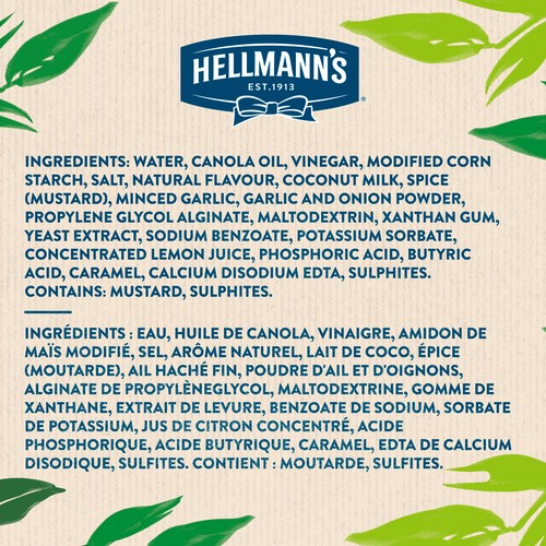 Hellmann's Vegan Dressing Classic Caesar Certified Vegan Condiment 250 ml