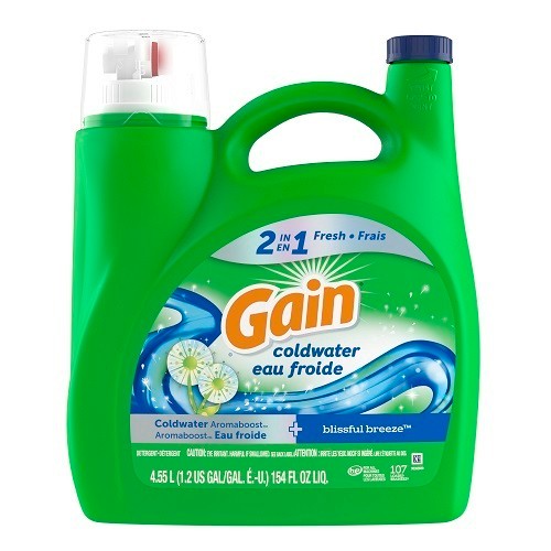 Gain Liquid Laundry Detergent Coldwater Blissful Breeze 4.55 L