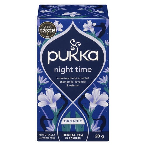 Pukka Organic Herbal Tea Night Time 20 Tea Bags 
