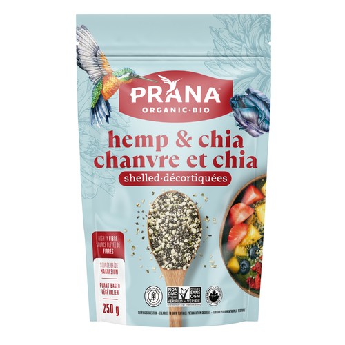 Prana Organic Whole Hemp & Chia 250 g