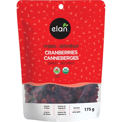 Elan Organic Dried Cranberries 175 g