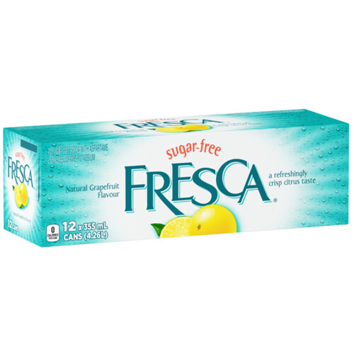 Fresca Sugar-Free Soft Drink Grapefruit 12 x 355 ml (cans)