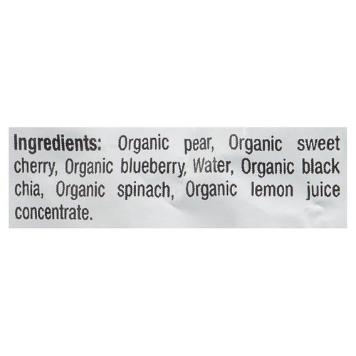 Baby Gourmet Organic Baby Food Bright Blends Pear Cherry Spinach Chia 113 ml
