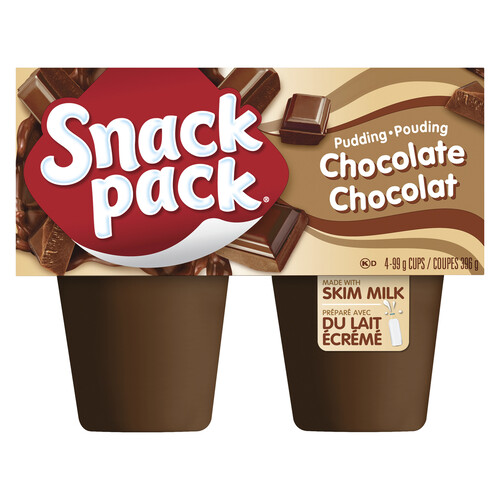 Snack Pack Gluten-Free Pudding Chocolate 4 x 99 g