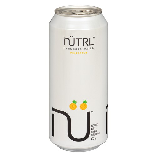 Nutrl Vodka Soda 5% Alcohol Pineapple 473 ml (can)
