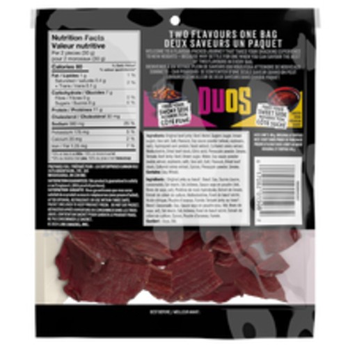 Jack Links Duos Original/Teri Beef Jerky 80 g