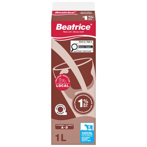 Beatrice 1% Milk Partly Skimmed Chocolate 1 L