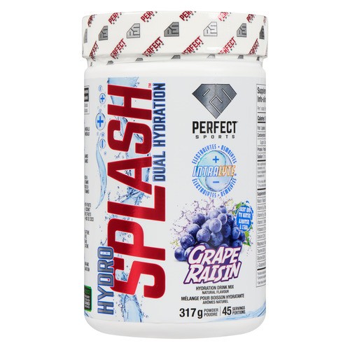 Perfect Sports HydroSplash Hydration Drink Mix Powder Grape 317 g