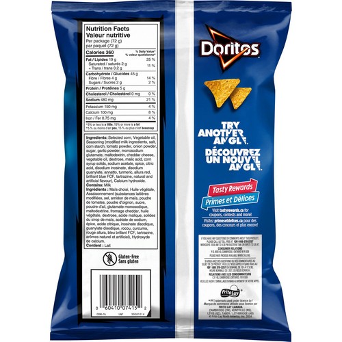 Doritos Tortilla Chips Cool Ranch 72 g