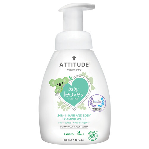 Attitude Baby Leaves 2 In 1 Foaming Wash Apple 295 ml
