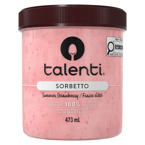 Talenti Dairy-Free Sorbetto Summer Strawberry 473 ml