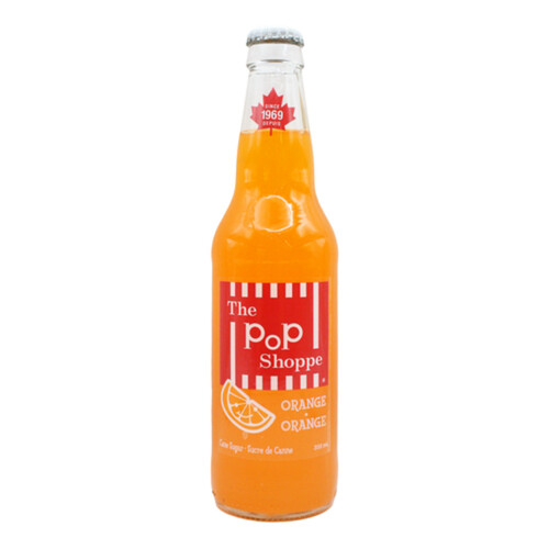 The PoP Shoppe Soft Drink Orange 355 ml (bottle)