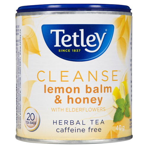 Tetley Cleanse Herbal Tea Lemon Balm & Honey 20 Tea Bags