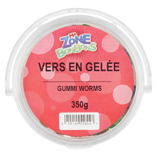 Les Aliments Johnvince ZB Gummi Worms 350 g