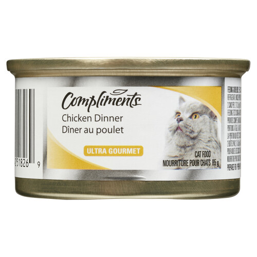 Compliments Cat Food Ultra Gourmet Chicken Dinner 85 g