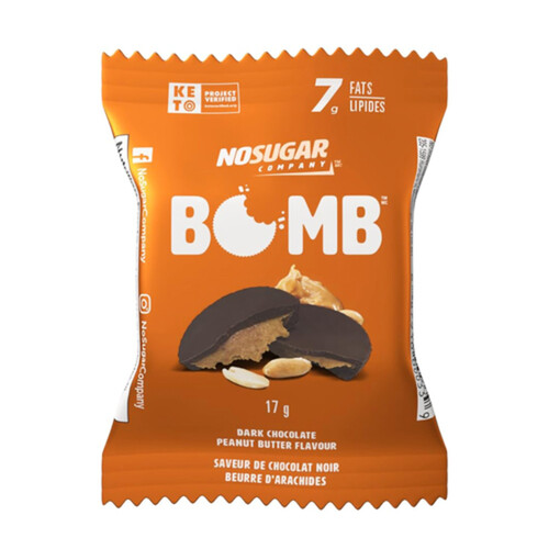 No Sugar Company Keto Bomb Chocolate Peanut Bars 17 g