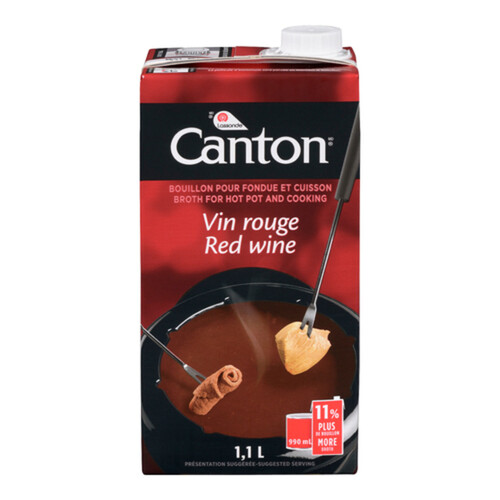 Canton Broth For Fondue And Cooking Red Wine 1.1 L