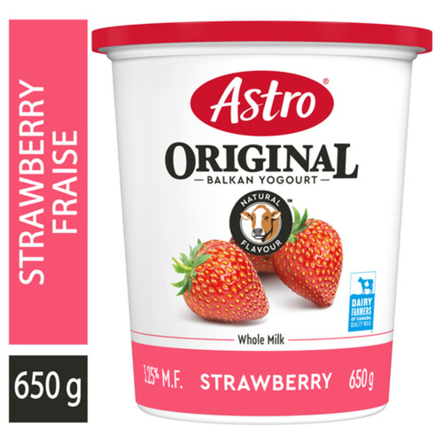 Astro 3.25% Original Balkan Yogurt Strawberry 650 g