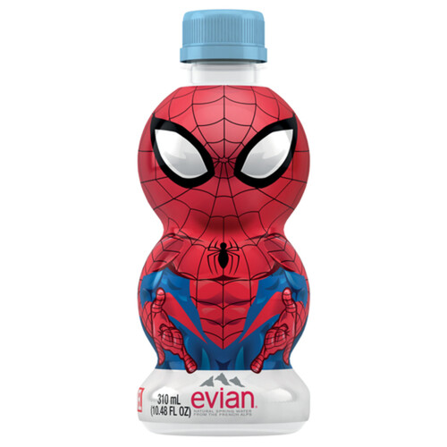 Evian Natural Spring Water 310ml Spider-Man Bottle