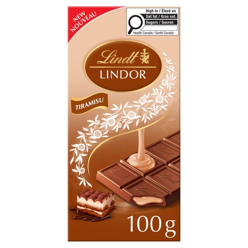 Lindt Lindor Milk Chocolate Bar Tiramisu 100 g