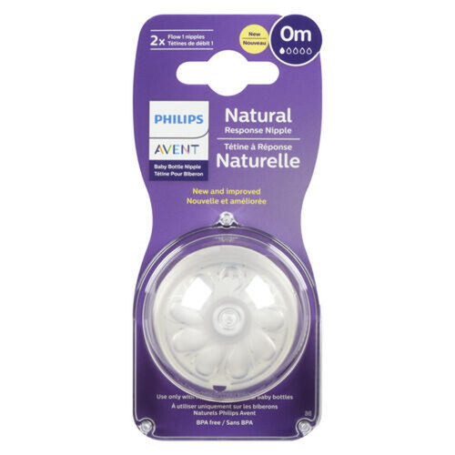 Philips Avent Baby Bottle Nipple Natural Response Flow EA - Main Image
