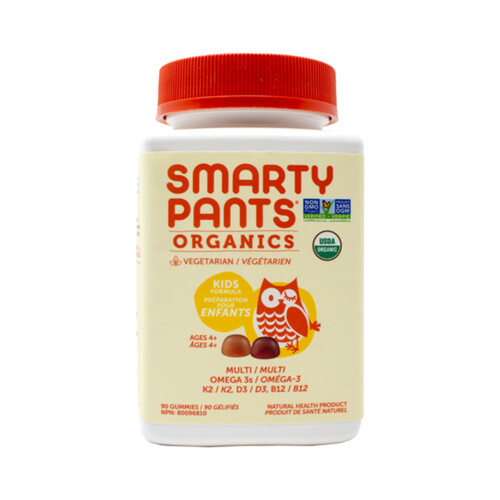 Smarty Pants Organic Multivitamin Kids Formula Gummies 90 Count