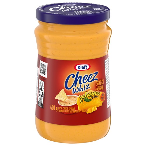 Cheez Whiz Cheese Spread Jalapeno Tex Mex 450 g