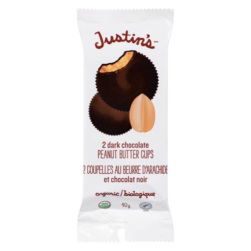 Justin's Organic Peanut Butter Cups Dark Chocolate 40 g