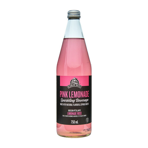 Farm Boy Sparkling Beverage Pink Lemonade 750 ml (bottle)