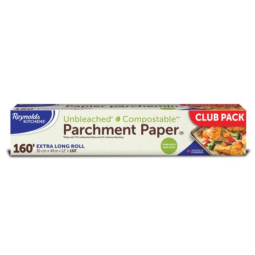 Reynolds Kitchens Parchment Paper Unbleached Compostable 12"x160' 